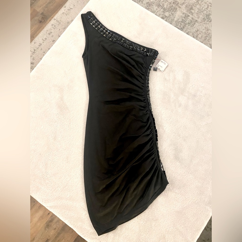 Black mini dress